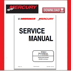 MERCURY Mariner 4hp 5hp 6hp 4-Stroke Engines Service Manual pdf Download