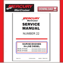 MERCURY MerCruiser Service Manual 22 In-Line Diesel pdf Download