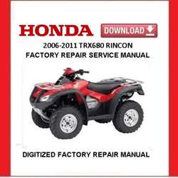 2006-2011 HONDA TRX680 RINCON Factory Service Repair Manual pdf Download