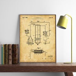 whiskey aging patent print, set of 4, bar decoration, saloon artwork, pub wall art, man cave poster,
