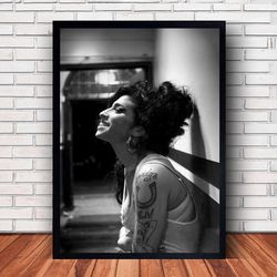 amy winehouse music poster canvas wall art family decor, home decor,frame option