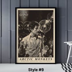 arctic monkeys poster, 8 different arctic monkeys posters, arctic monkeys print, arctic monkeys wall decor art, alex tur