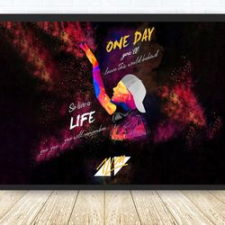 avicii music poster canvas wall art family decor, home decor,frame option-2