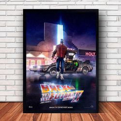 back to the future movie poster canvas wall art family decor, home decor,frame option