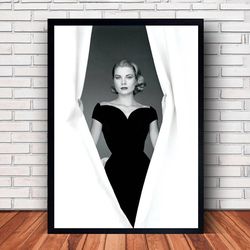 grace kelly poster canvas wall art family decor, home decor,frame option