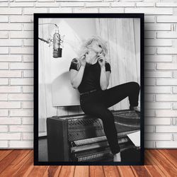 lady gaga music poster canvas wall art family decor, home decor,frame option