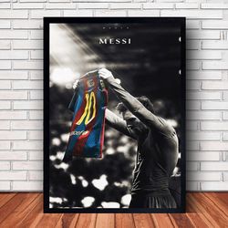 lionel messi poster canvas wall art family decor, home decor,frame option-2