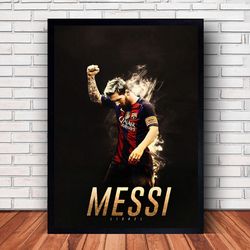 lionel messi poster canvas wall art family decor, home decor,frame option
