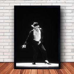 michael jackson music poster canvas wall art family decor, home decor,frame option-1