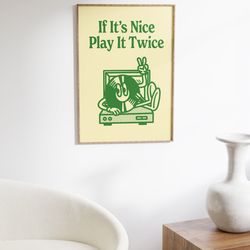 retro music print, record player wall art, music wall art, trendy wall decor, retro cartoon, groovy printable poster, re