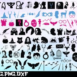 harry potter svg, bundles harry potter svg, png,dxf,...
