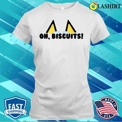 bluey oh biscuits mum dad cartoon mothers fathers day t-shirt - olashirt