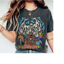 vintage scooby doo ruh roh shirt, halloween scoobydoo, jack skellington and babies halloween shirt, scoobydoo comfort co