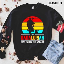 new the dadalorian best dad in the galaxy vintage shirt - olashirt