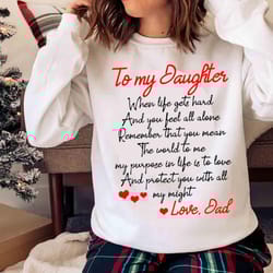 new to my daughter love dad, gift shirt for my daughter - olashirt
