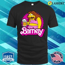 barbenheimer t-shirt, barbenheimer funny beer drunk parody cartoon t-shirt - olashirt