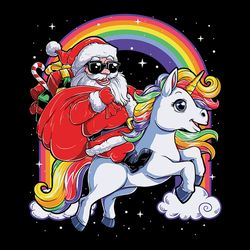 christmas santa riding unicorn svg, xmas graphics png, unicorn lover, funny png, christmas logo svg, instant download