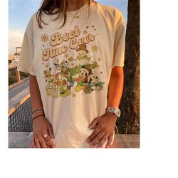 retro mickey and friends best day ever shirt, mickey and friends christmas, family matching christmas, disney vacation,