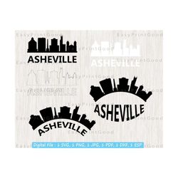 asheville north carolina svg, asheville skyline city, asheville silhouette, asheville north carolina usa, city skyline, cut file, cricut svg