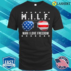 i love freedom funny 4th of july sunglasses patriotic t-shirt - olashirt