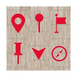 map sign svg map cutting file map pin silhouette map pin file for cricut map pin clipart svg png jpg esp dxf file cut file digital file