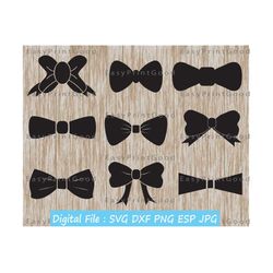 9 bowtie svg bundle bow tie svg bow tie dxf bow tie digital clipart bow tie silhouette bow tie cutting files digital clipart for design