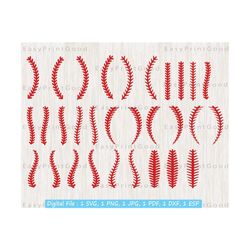 baseball stitch svg bundle, baseball laces, softball, softball stitches, silhouette, ball svg, sport ball, baseball shirt, cut file, cricut