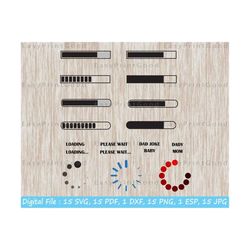 loading svg, baby loading svg, dad joke loading svg, bady loading svg, mom loading svg, please wait svg, loading silhouette, cut file cricut