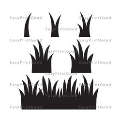 marsh grass lawn grass grass silhouette grass clipart grass cricut digital clipart for design svg png jpg esp dxf file cut file