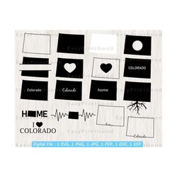 colorado svg bundle, colorado state svg, colorado outline, colorado map, colorado state map, colorado home, monogram frame, cut file, cricut