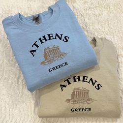 athens greece sweatshirt, greece sweatshirt, athens crewneck