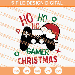 ho ho ho gamer christmas svg, christmas svg, gamer svg