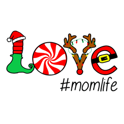 momlife svg, love christmas svg, merry christmas, christmas gift, santa christmas, elf christmas svg, instant download