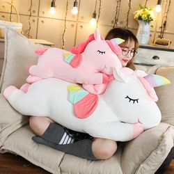 Kawaii Giant Unicorn Plush Toy Soft Stuffed Unicorn Soft Dolls Animal Horse Toys For Children Girl Pillow Birthday Gifts