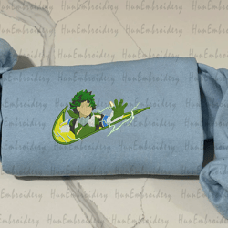 nike izuku midoriya embroidered sweatshirt, nike embroidered sweater, izuku midoriya hoodie, unisex shirt