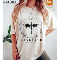 basgiath war college shirt, fourth wing shirt, dragon rider, rebecca yoros, fourth wing, violet sorrengail, bookish shir