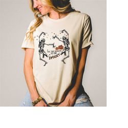 happy halloween skeleton shirt,tis the season to be spooky,skeleton dance shirt,retro fall clothing t shirt,halloween,pu