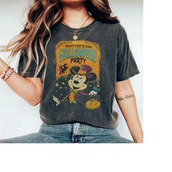 mickey's not-so-scary halloween party shirts, mickey and minnie halloween family shirts, disney halloween shirts