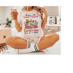 christmas customized family shirt,mickey's very merry christmas party 2023 tee,custom name disney christmas shirt, chris