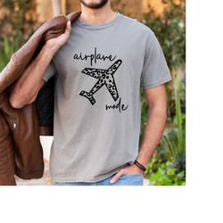 comfort colors/airplane mode sweatshirt,work save travel shirt,vacay mode crewneck, pilot shirt,airplane travel shirt,gi
