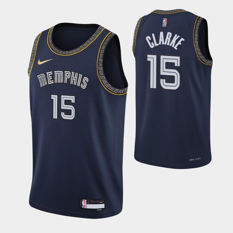Memphis Grizzlies Brandon Clarke Navy 75th Anniversary City Jersey.jpg