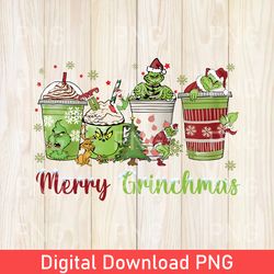 Vintage Grinch Christmas Coffee PNG, Christmas PNG, Grinch PNG, Christmas Coffee PNG, Grinch Coffee, Grinch Coffee PNG