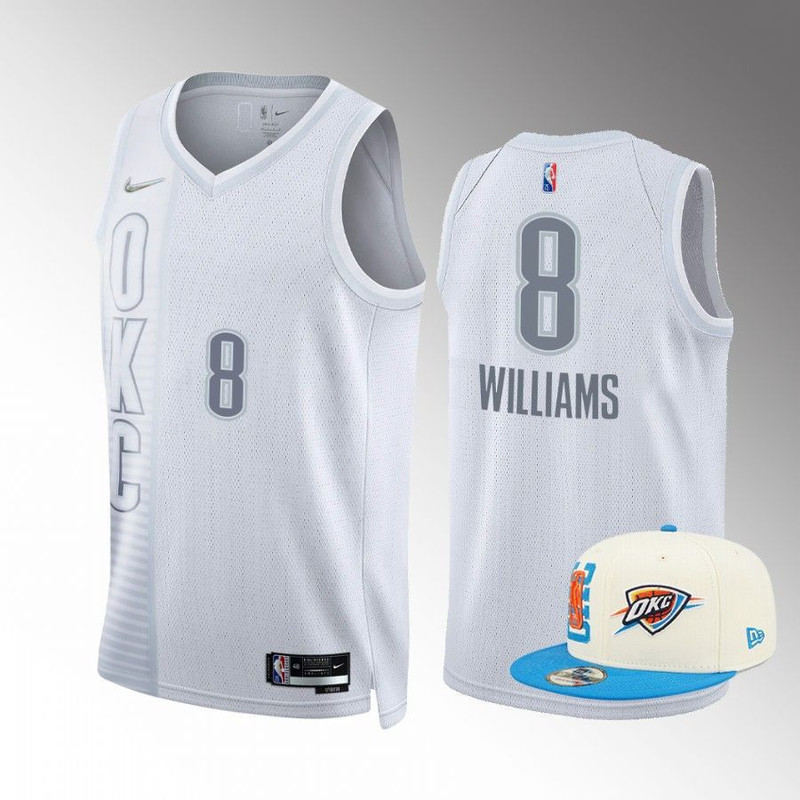 Oklahoma City Thunder Jalen Williams White City Jersey.jpg