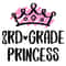 3rd Grade Princess Svg, Third Grade Svg, Back to School svg, First day of school svg, School svg, Princess svg, png, for Cricut, Silhouette.jpg