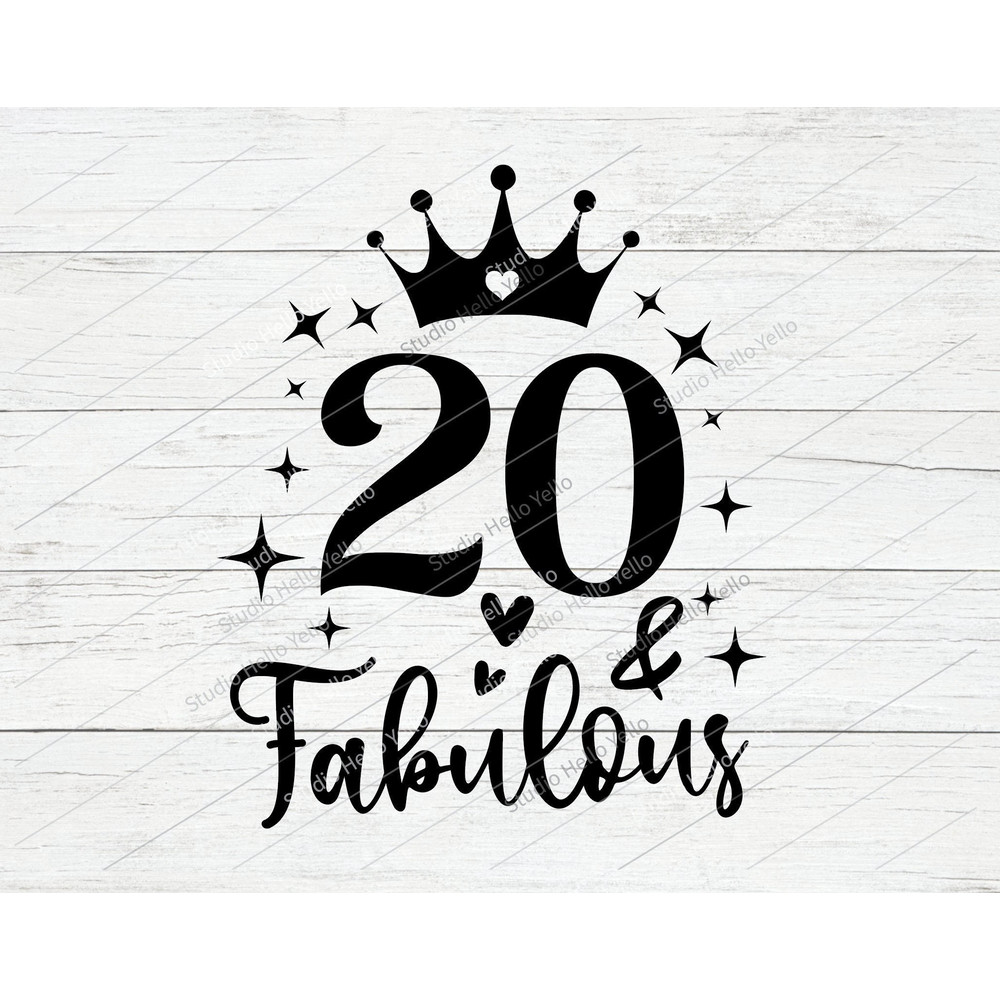 20th birthday svg, 20th Birthday, Birthday svg, 40th birthday shirts svg, PNG, DXF, Cut File for Cricut, Silhouette, Glowforge, gift, squad.jpg