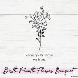 birth month flower bouquet svg, december narcissus, flower svg floral svg