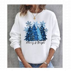 christmas tree png merry and bright leopard christmas trees png blue snowflake