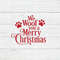 Dog Christmas Svg, Christmas svg, Dog ornament, Christmas Png, We Woof you a Merry Christmas,paw,Christmas Digital,Cricut,Silhouette,Dxf,Png.jpg