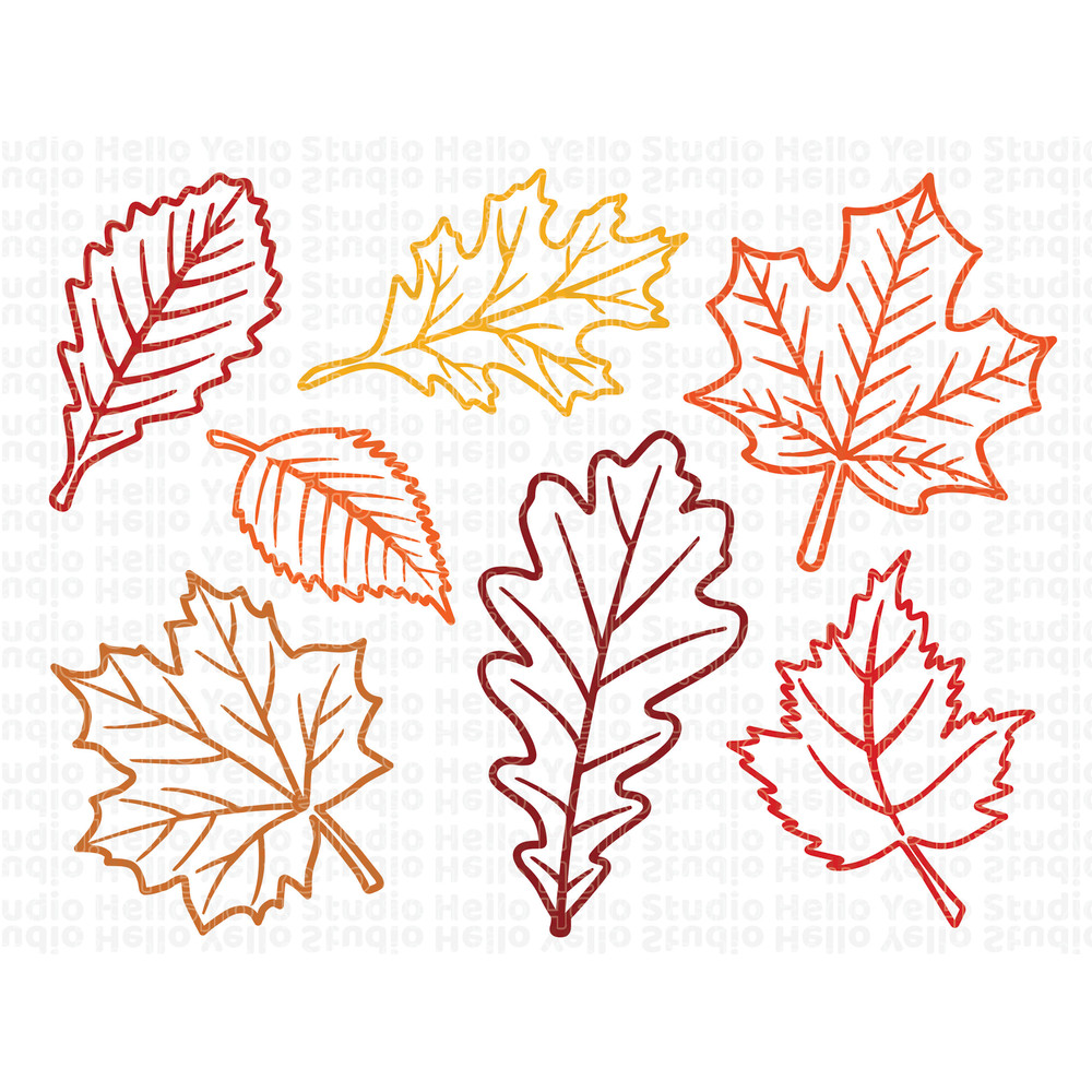 Fall Leaves Svg, Fall svg, Fall leaf svg bundle, Fall png, dxf, clipart, Cut files for Cricut, Glowforge files, Silhouette, Halloween svg 2.jpg