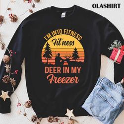 buck funny deer hunting hunter fitness t-shirt - olashirt